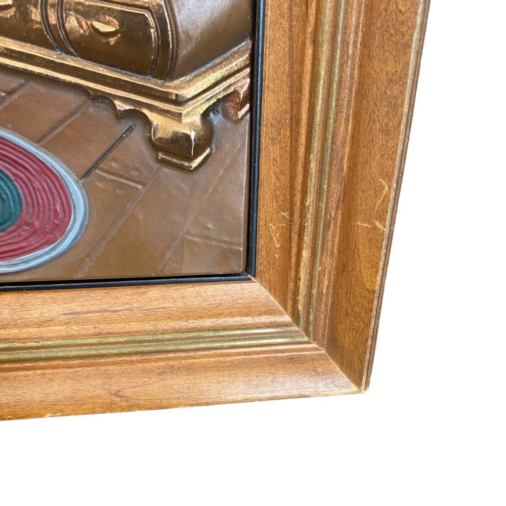 Vintage Hand Colored Turner Accessory Early American Scene 3D Wall Hangings Set - Picture 11 of 16